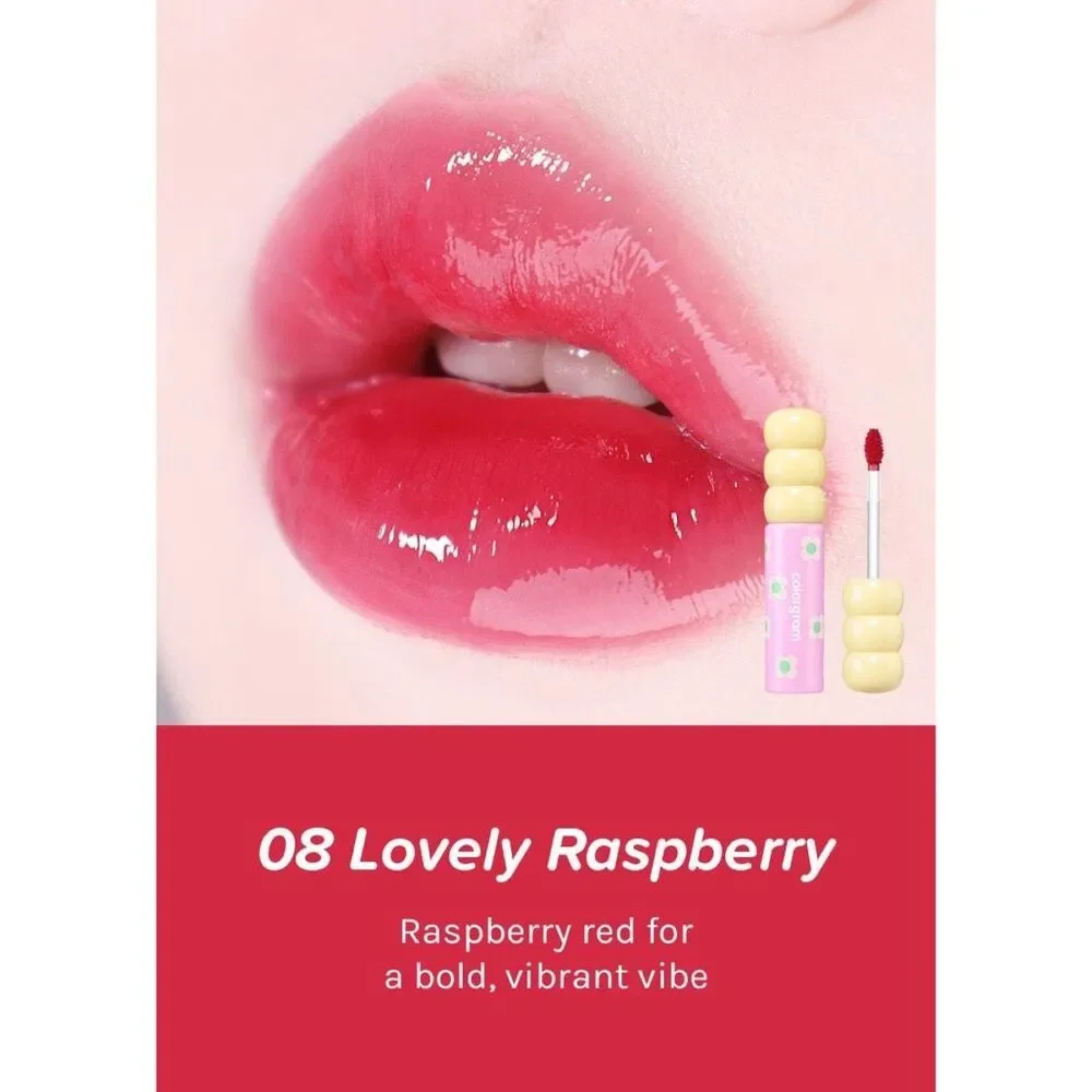 Colorgram Fruity Glass Lip Tint - 0.1 oz / 3g - 08 Lovely Raspberry